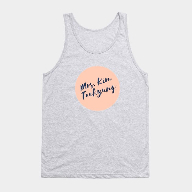 Mrs. Kim Taehyung Tank Top by e s p y